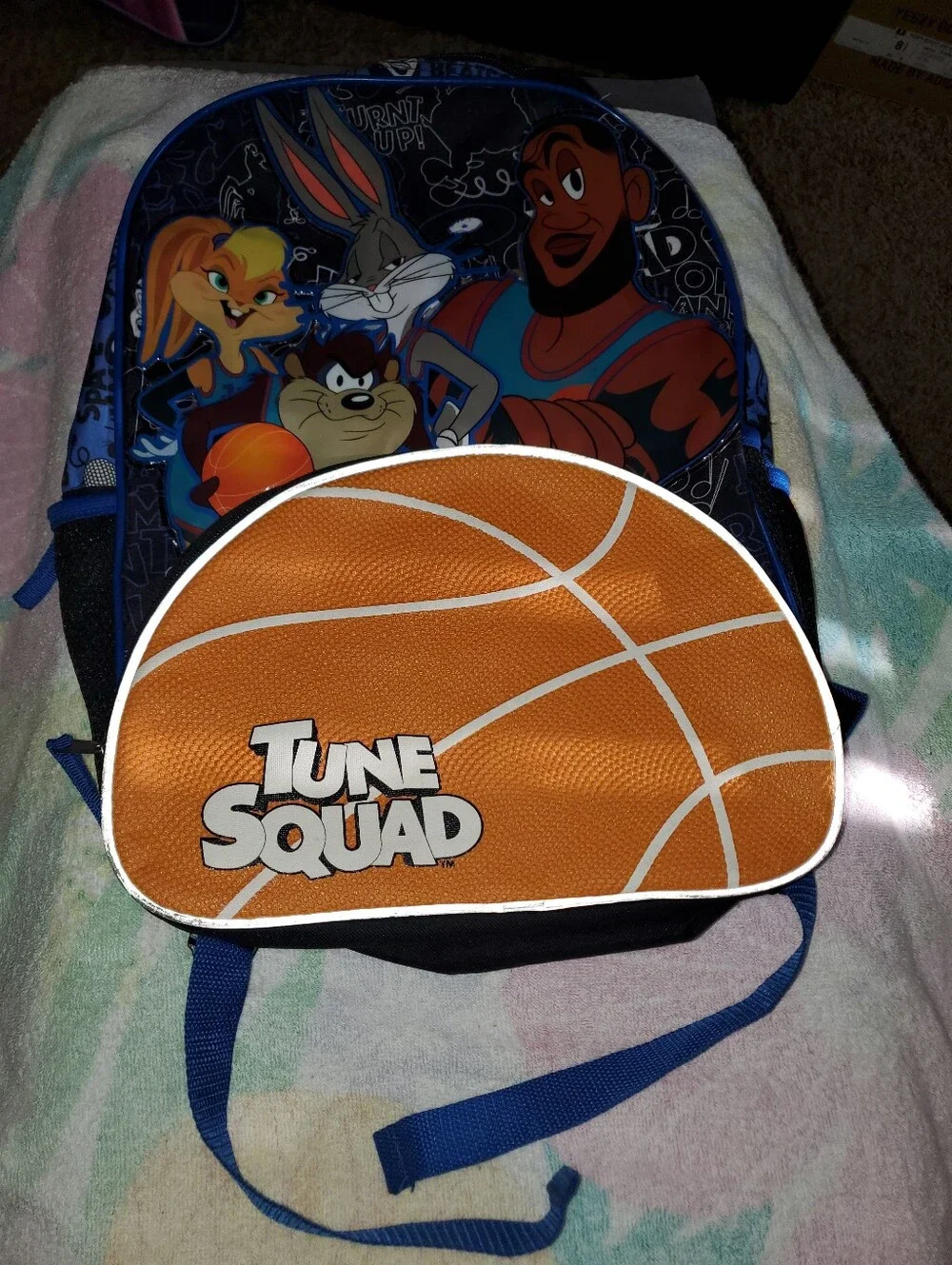 Tune Squad Basketball Backpack with Looney Tunes Print